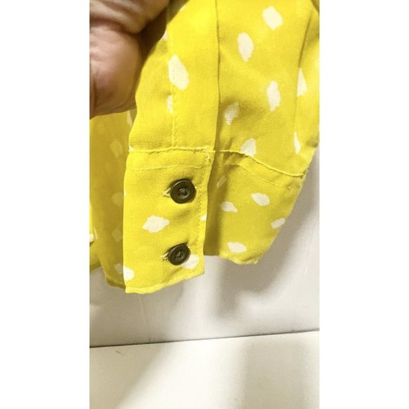 Mudd Sheer Button Shirt Womens Medium Polka Dot Size M - Picture 4 of 6